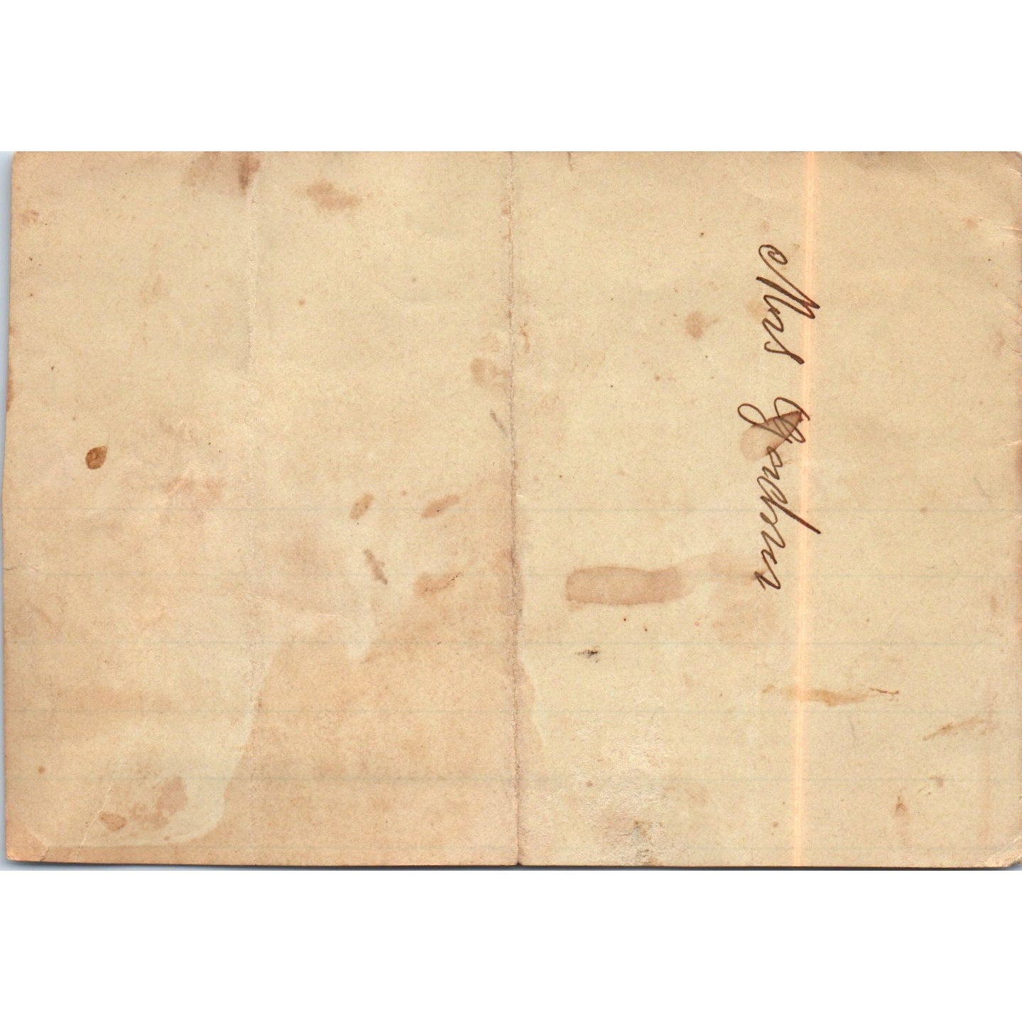 Antique Original Handwritten Recipe for Oatmeal Crackers D18