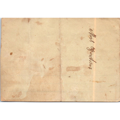 Antique Original Handwritten Recipe for Oatmeal Crackers D18