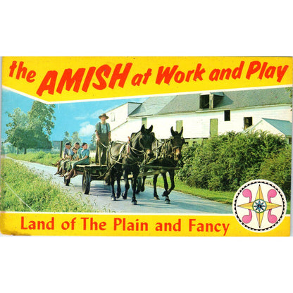Amish Land of the Plain and Fancy Pennsylvania Dutch Country Postcard PD7
