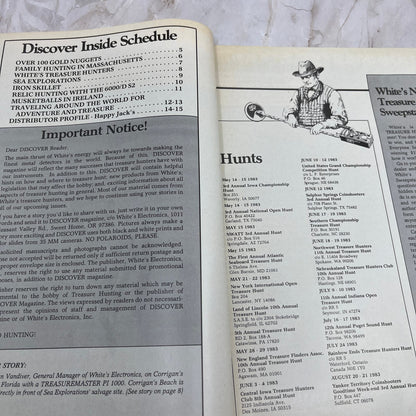 1983 Vol. I - Discover Treasure Hunting Magazine - White's Electronics Inc M11