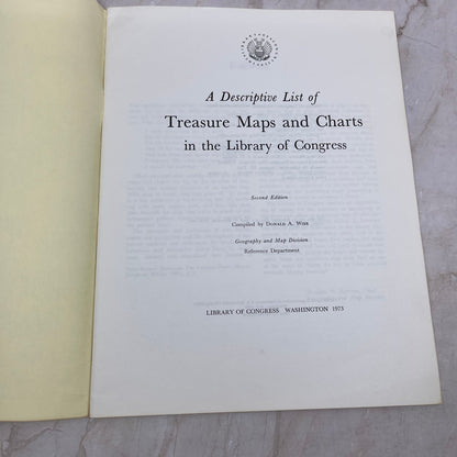 1973 A Descriptive List of Treasure Maps & Charts in the Library of Congress M11