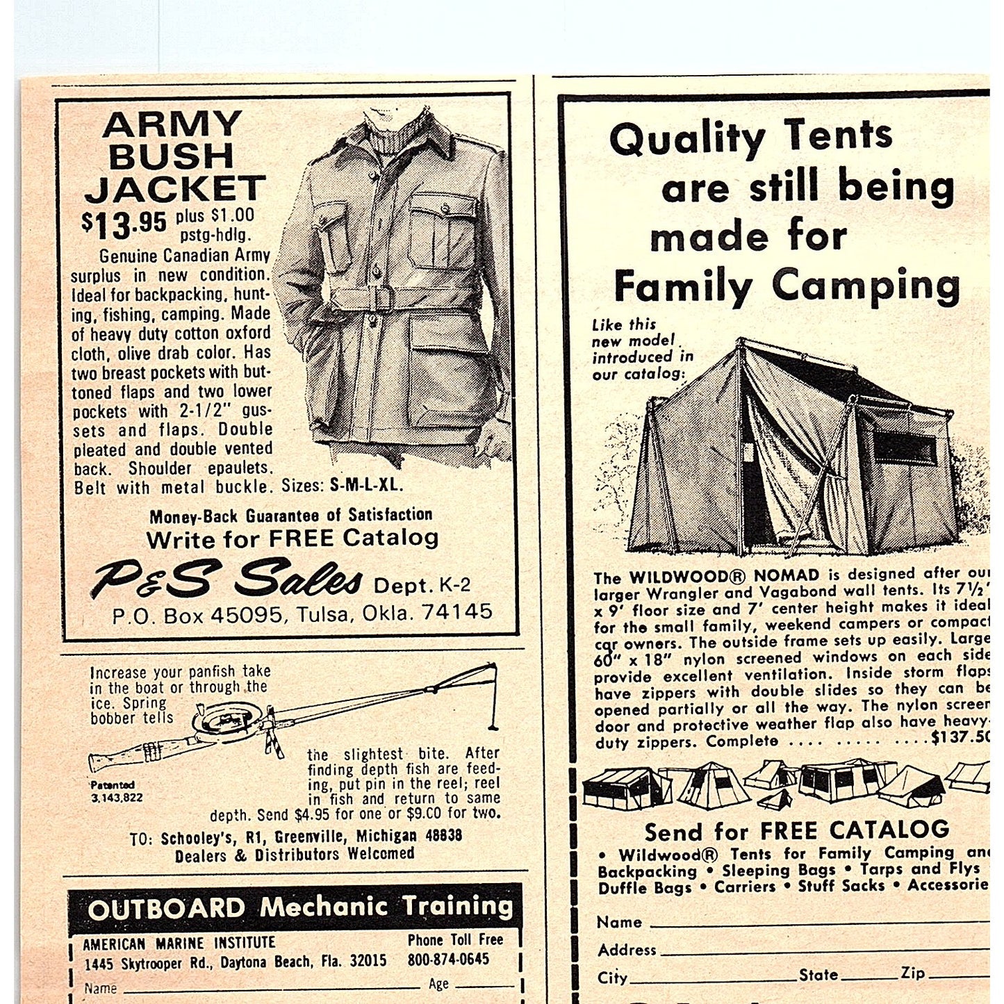 Camp-A-Float Pontoon Cruiser Rockford IL 1977 Ad AF6-5