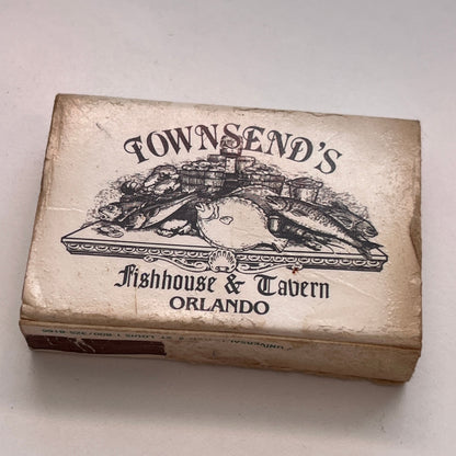 Townsend's Fish House & Tavern Orlando Doc Tommy's Vintage Matchbox TB6-MB3