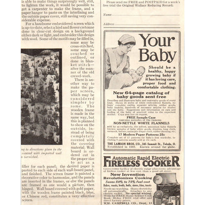 O-Cedar Polish for  Wood Furniture, Pianos Chicago 1924 Magazine Ad AF7-LJ1