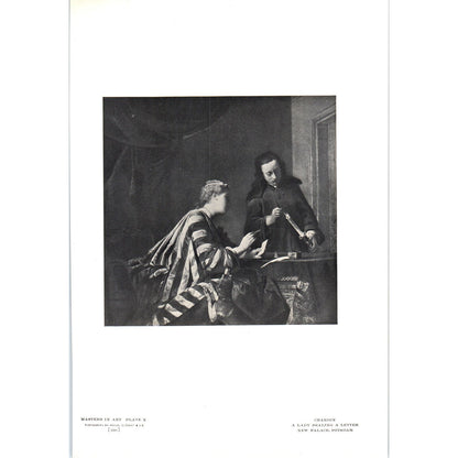 A Lady Sealing a Letter - Chardin c1905 Art Print D16
