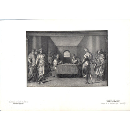 Dance of Salome - Andrea Del Sarto c1905 Art Print D12