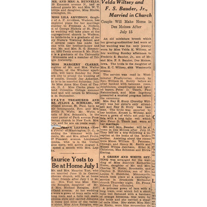 Chicago & Northwestern Line 400 Route 4x8" 1935 Minneapolis Journal Ad AE7-N1