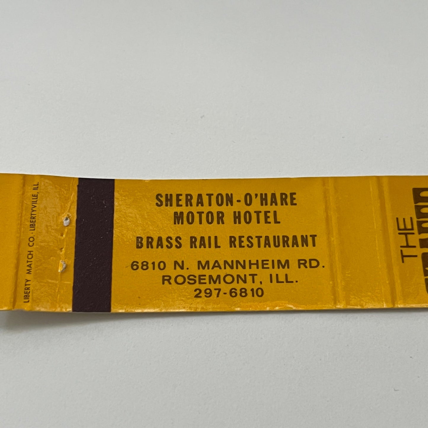 The Giraffe Discotheque Sheraton-O'Hare Rosemont IL Matchbook Cover TB6-MB1-14