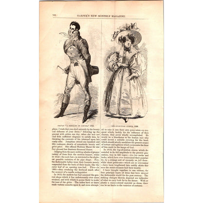 The Generations of Fashions - Ladies Fashion 7 Pages 1854 Article I19