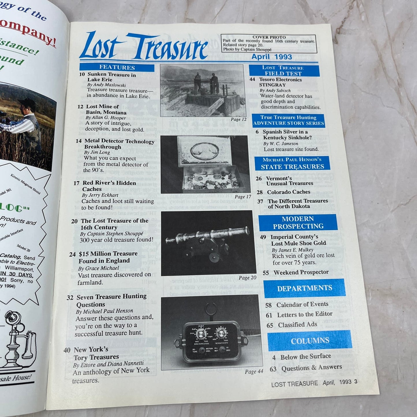 1993 April - Lost Treasure Magazine - Treasure Hunting Gold Prospecting M14