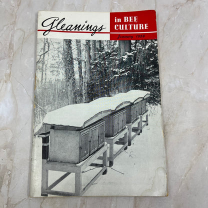 1958 Jan Gleanings in Bee Culture Beekeeping Magazine A.I. Root Co Medina OH TD5
