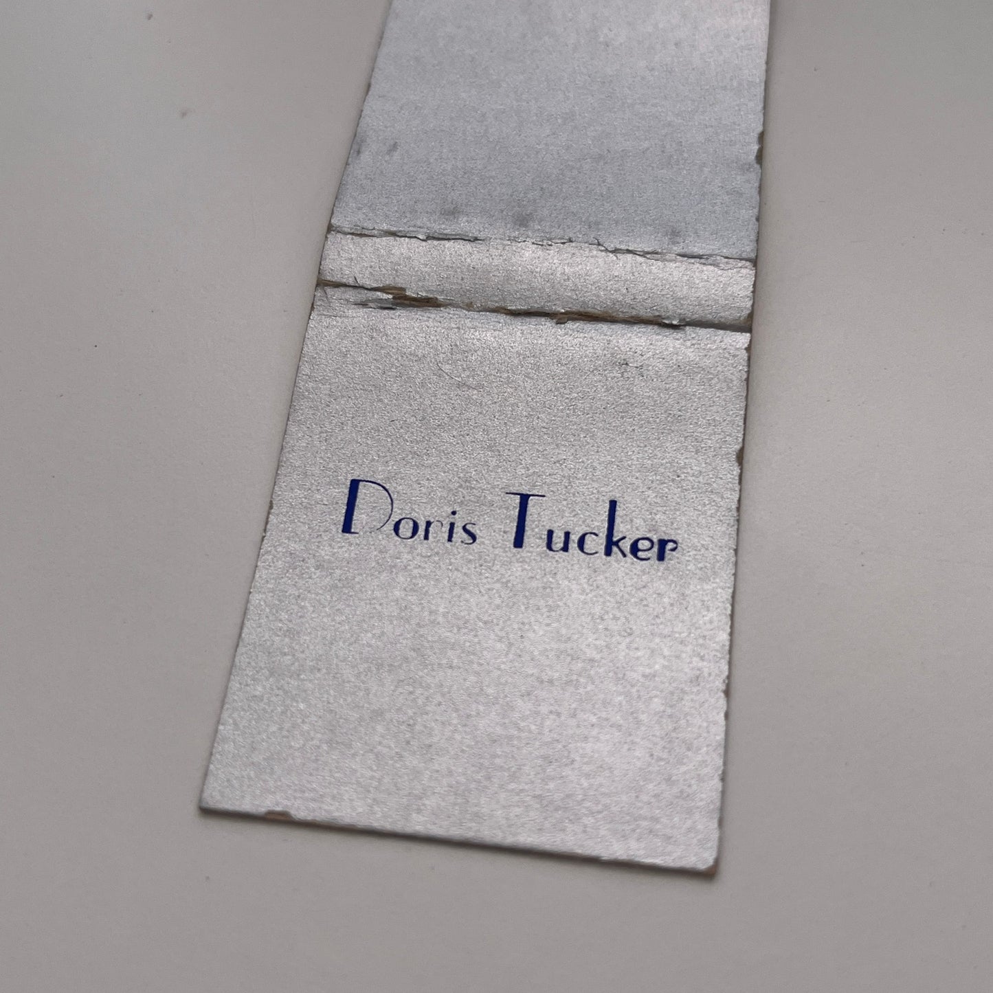 Doris Tucker Monogrammed Vintage Matchbook Cover TB8-MB-3
