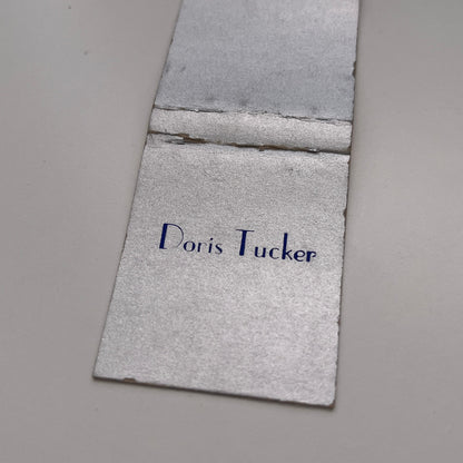 Doris Tucker Monogrammed Vintage Matchbook Cover TB8-MB-3