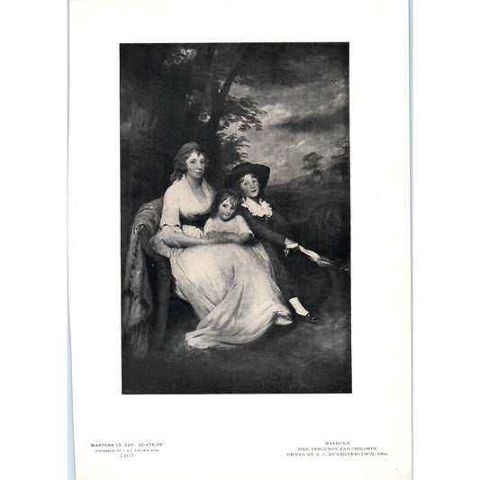 Mrs. Ferguson and Children - Raeburn c1905 Art Print D16