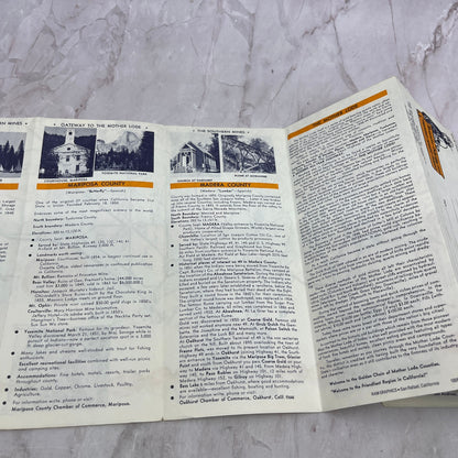 1976 CA State Highway 49 The Mother Lode Fold Out Brochure & Travel Map TA9-E2