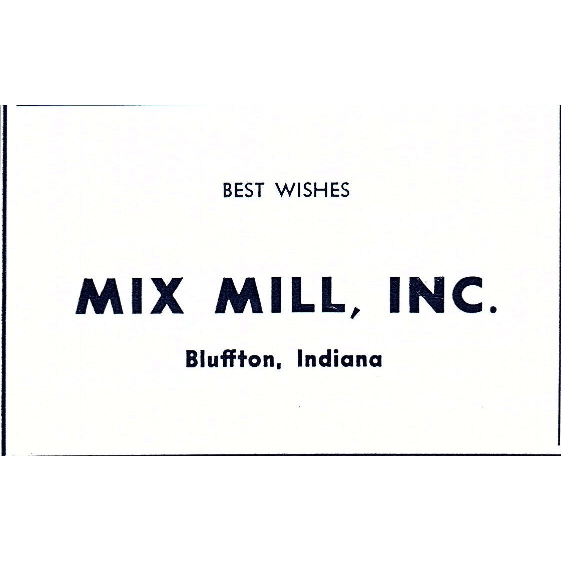 Mix Mill, Inc Bluffton Indiana 1964 Ad AG1-S18