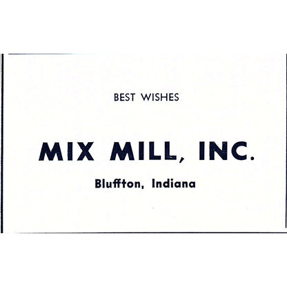 Mix Mill, Inc Bluffton Indiana 1964 Ad AG1-S18