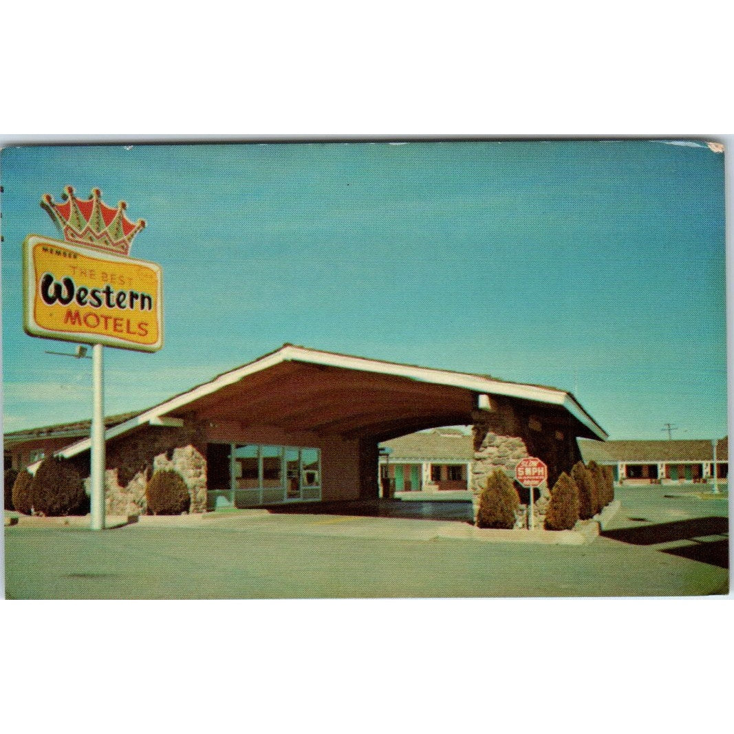 Motel Town House Betty E Burt Bob Hillhouse Winslow AZ Vtg Business Card SE3-B1