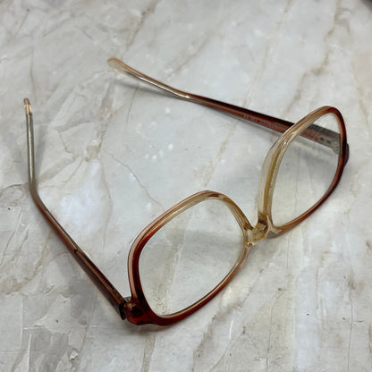 Vintage Oversize Plastic Frame Mainstreet Brown Fade 126 Eyeglasses TD5G1-3