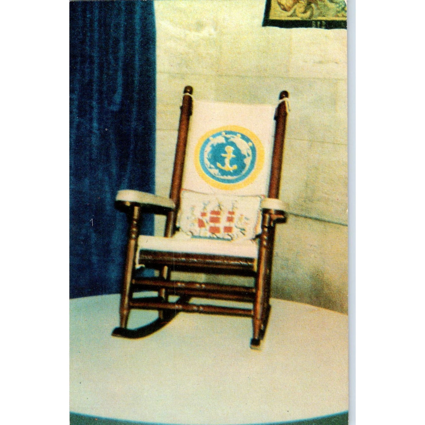 President JFK John F. Kennedy's Rocking Chair Vintage Postcard PC16