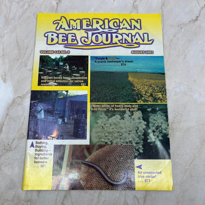 2002 Aug American Bee Journal Magazine Bees Beekeeping Honey M7