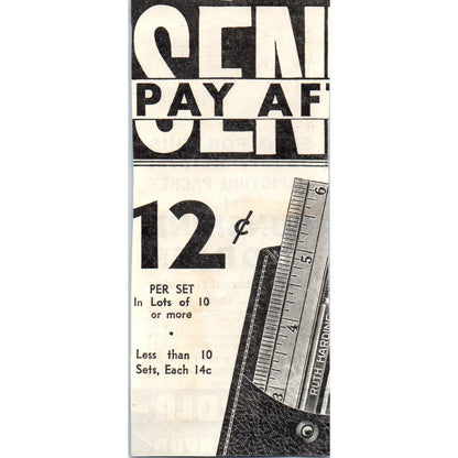 Binney & Smith Co NY Picture Packet 1930s Magazine Advertisement AE4-I1