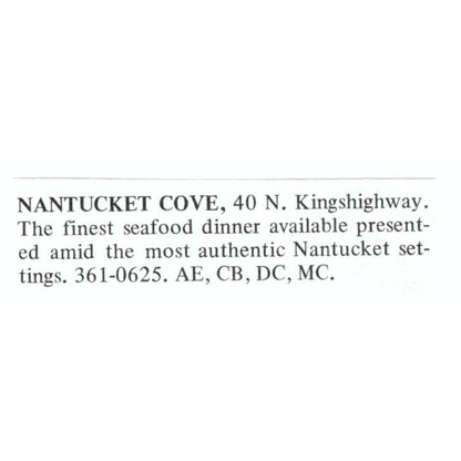 Nantucket Cove Seafood Restaurant St. Louis 1971 Magazine Ad AD8-O1