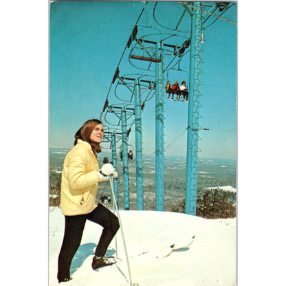 Camelback Triple Chair Lift Big Pocono Ski Area Tannersville PA Postcard PD4