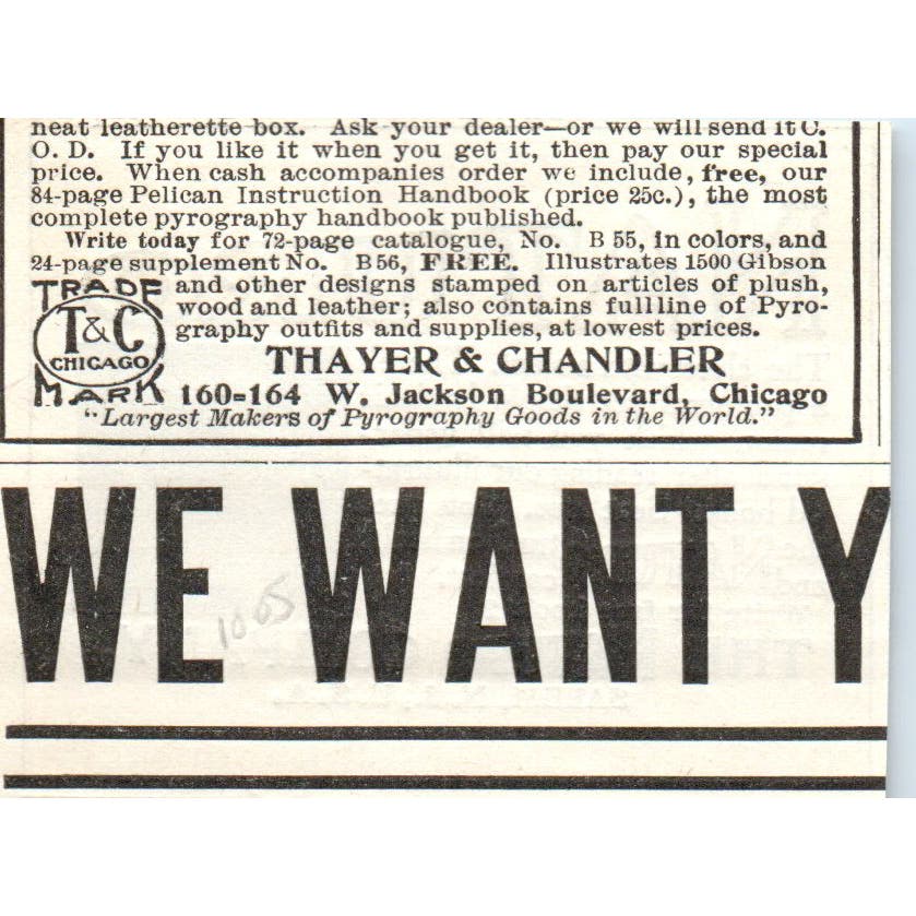 The Naturo Company Salem NJ c1905 Original Magazine Advertisement AE7-A3