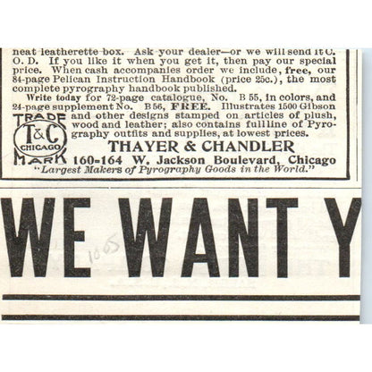 The Naturo Company Salem NJ c1905 Original Magazine Advertisement AE7-A3