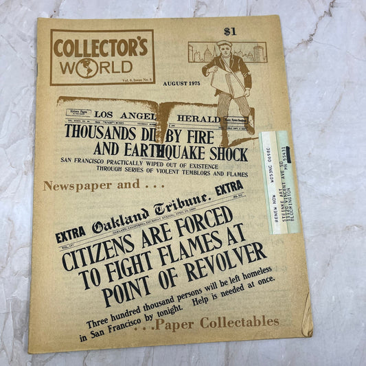 1975 Aug - Collector's World Newsletter - Newspaper and Paper Collectibles M18