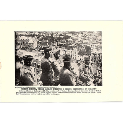 Wiping Out the St. Mihiel Salient / Chateau Thierry 1919 WWI Print AG1-1