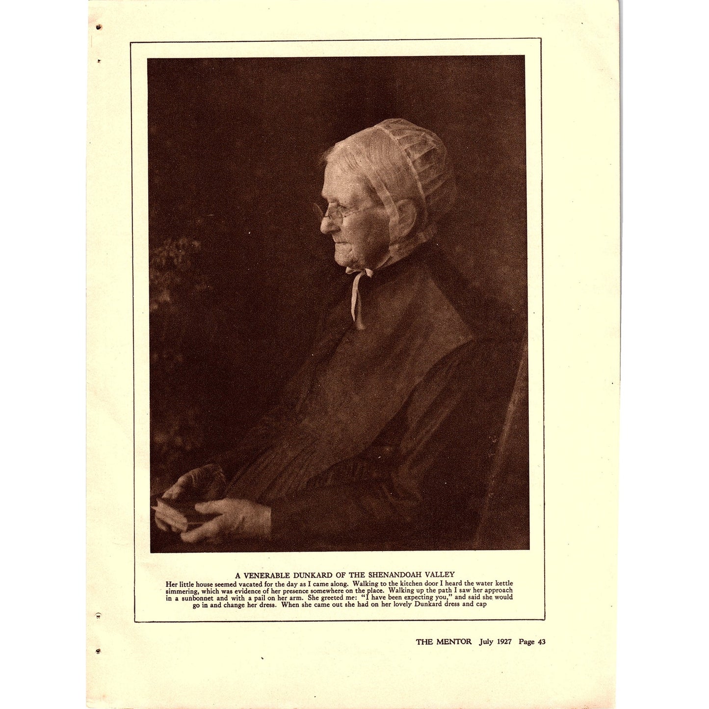 Character Portraits by Doris Ullman 4 Page Article 1927 AG3-5