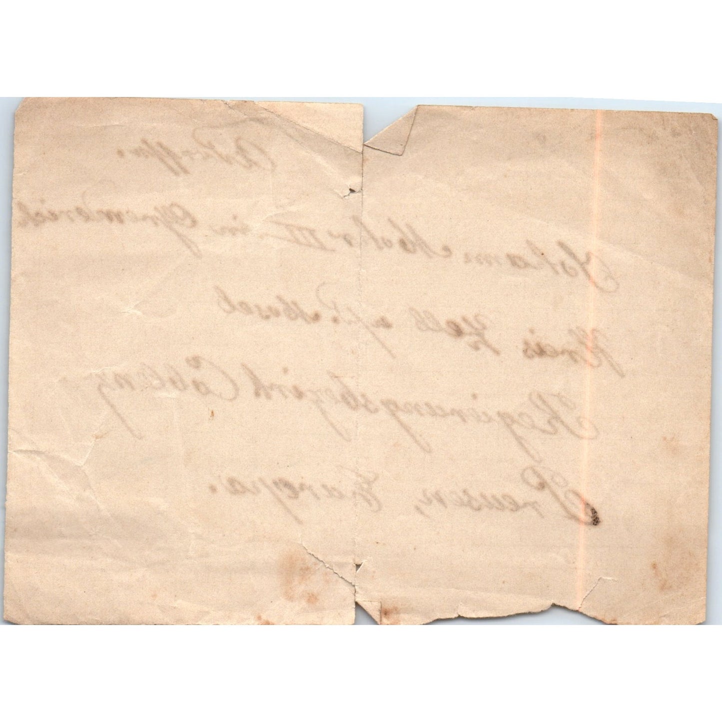 1800s Handwritten Note to Johan Mohr III Coblenz Prussia Europe AB6-OD1