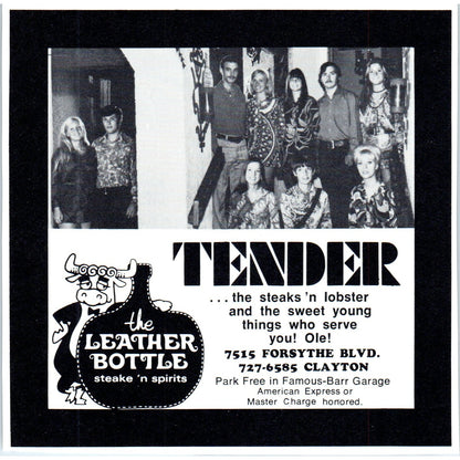 The Leather Bottle Steak 'N Spirits St. Louis 1971 Magazine Ad AD8-H4