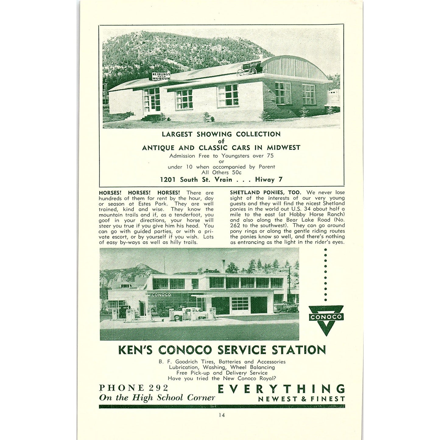 Svenonius Gorian & Liz Fine Gifts Alpine Shop 1957 Estes Park CO Ad AG4-1