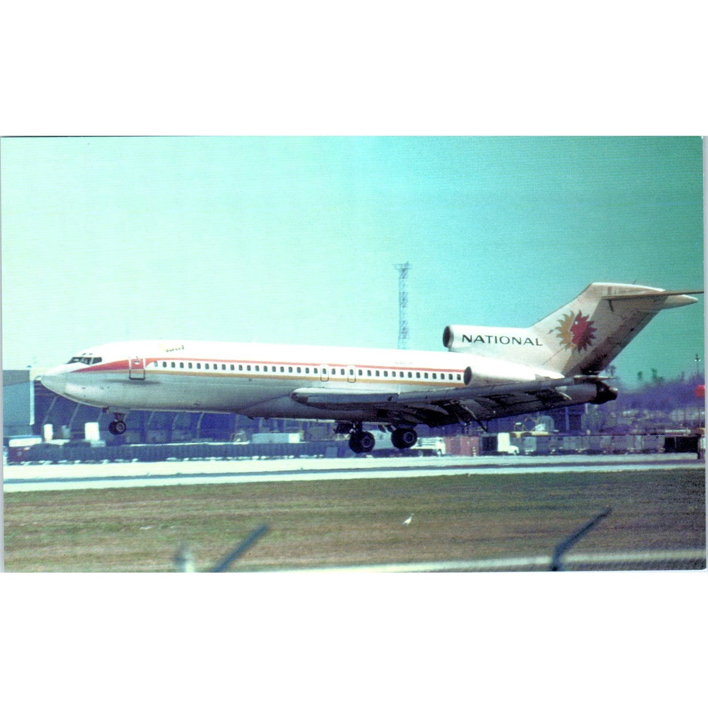 National Airlines Boeing B-727 Vintage Postcard TG8-PC