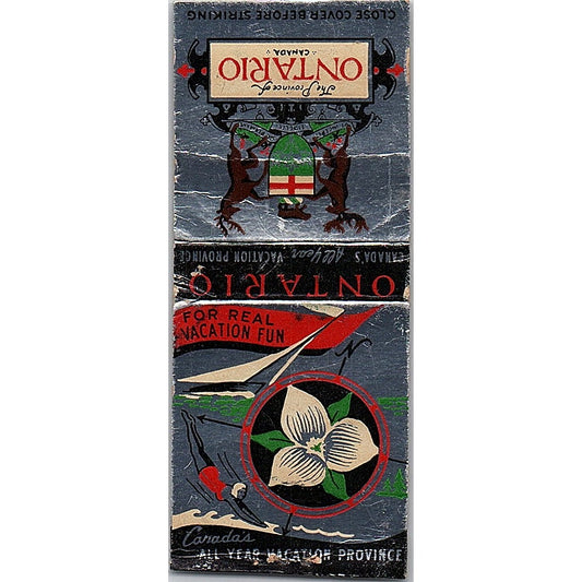 Ontario Travel Toronto Canada Vintage Matchbook Cover SF3-Y1