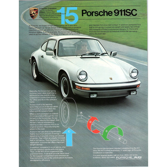 Porsche 911SC 8x11" 1981 Ad D26