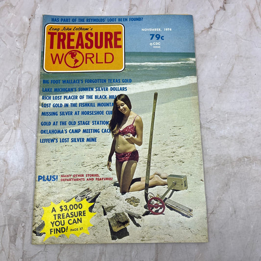1974 Nov - Long John Latham's Treasure World Magazine - Treasure Hunting M13