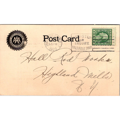 E.C. Atkins Co AAA Atkins Always Ahead Indianapolis IN 1925 Postal Card AK1-M3