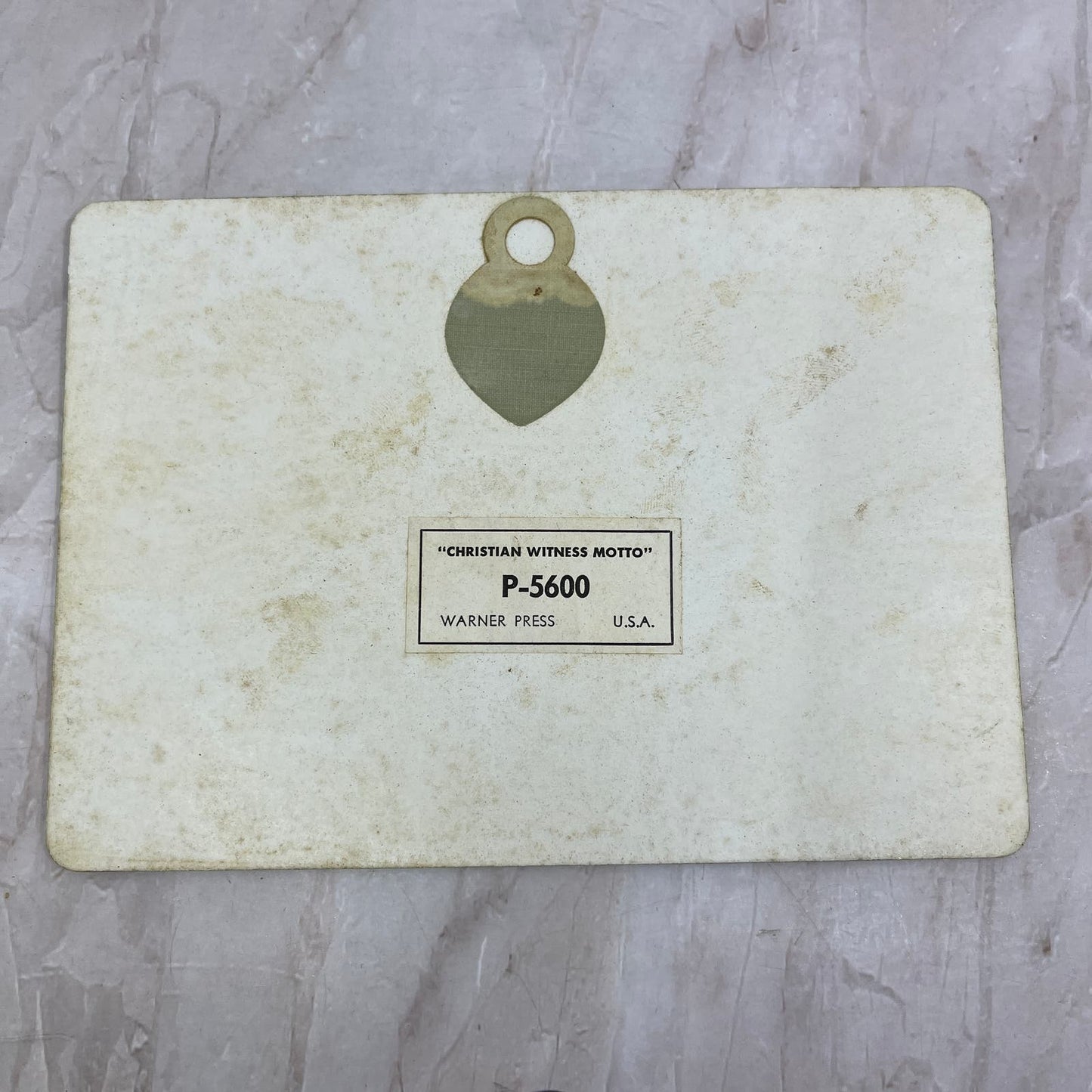 Jesus He is My Strength Christian Witness Motto Wall Plaque 5x7" Flocked TG8-VV