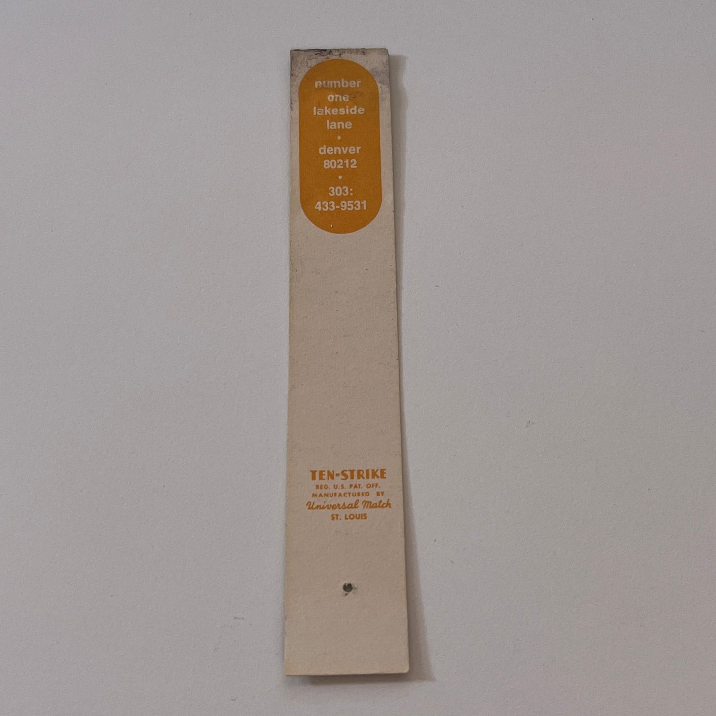 Charley O's Restaurant Denver CO Vintage Matchbook TB6-MB2-9