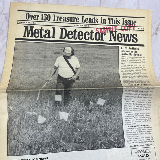 1984 Metal Detector News 150 Treasure Leads Chatsworth CA M20-2