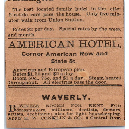 The Phoenix Ins Co D.W.C. Skilton Hartford 1901 Newspaper Ad AD8-HS5