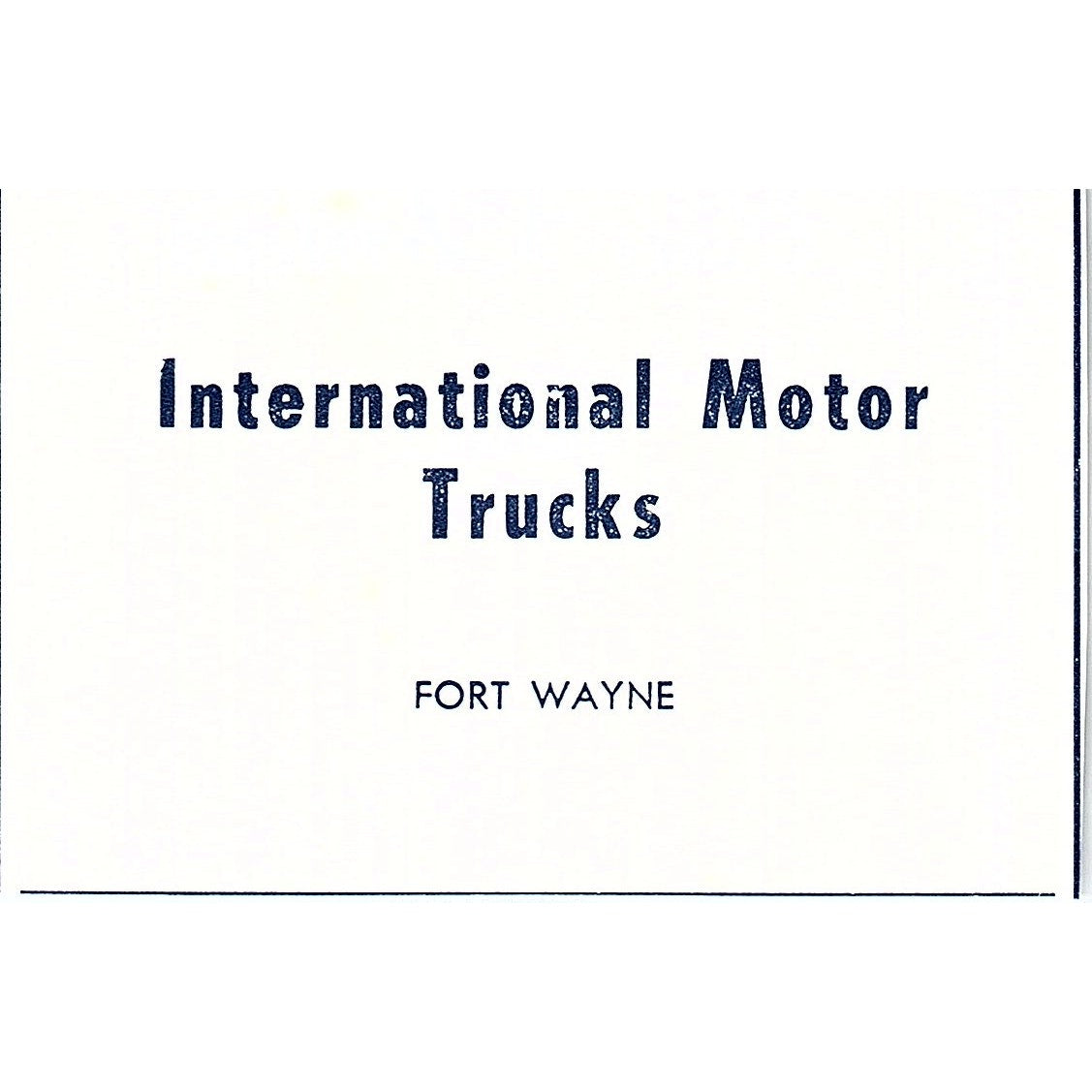 International Motor Trucks Fort Wayne Indiana 1964 Ad AG1-M6