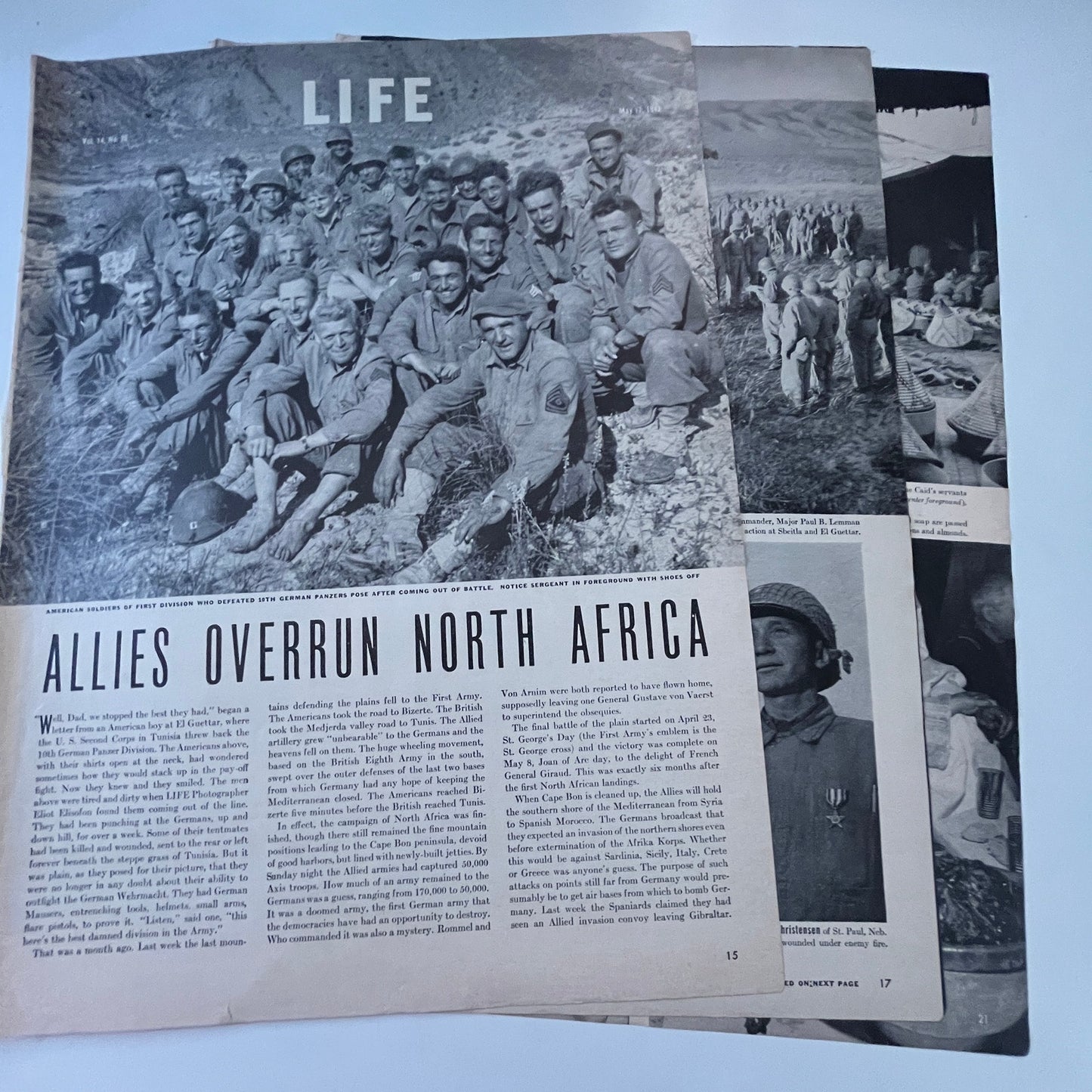 Allies Overrun North Africa 4 Pages 1940s WWII Era Article V30-1