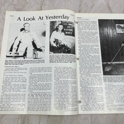 1975 25th Anniversary White's Electronics Discover Newsletter Metal Detector M19