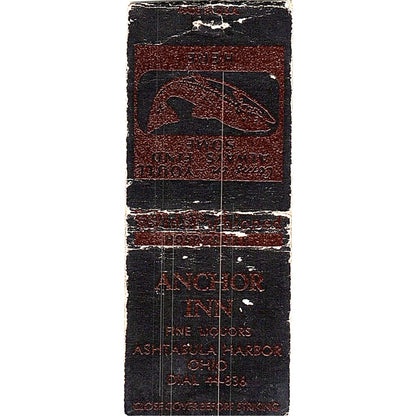 Anchor Inn Ashtabula Harbor OH Vintage Matchbook Cover SC7-Y1