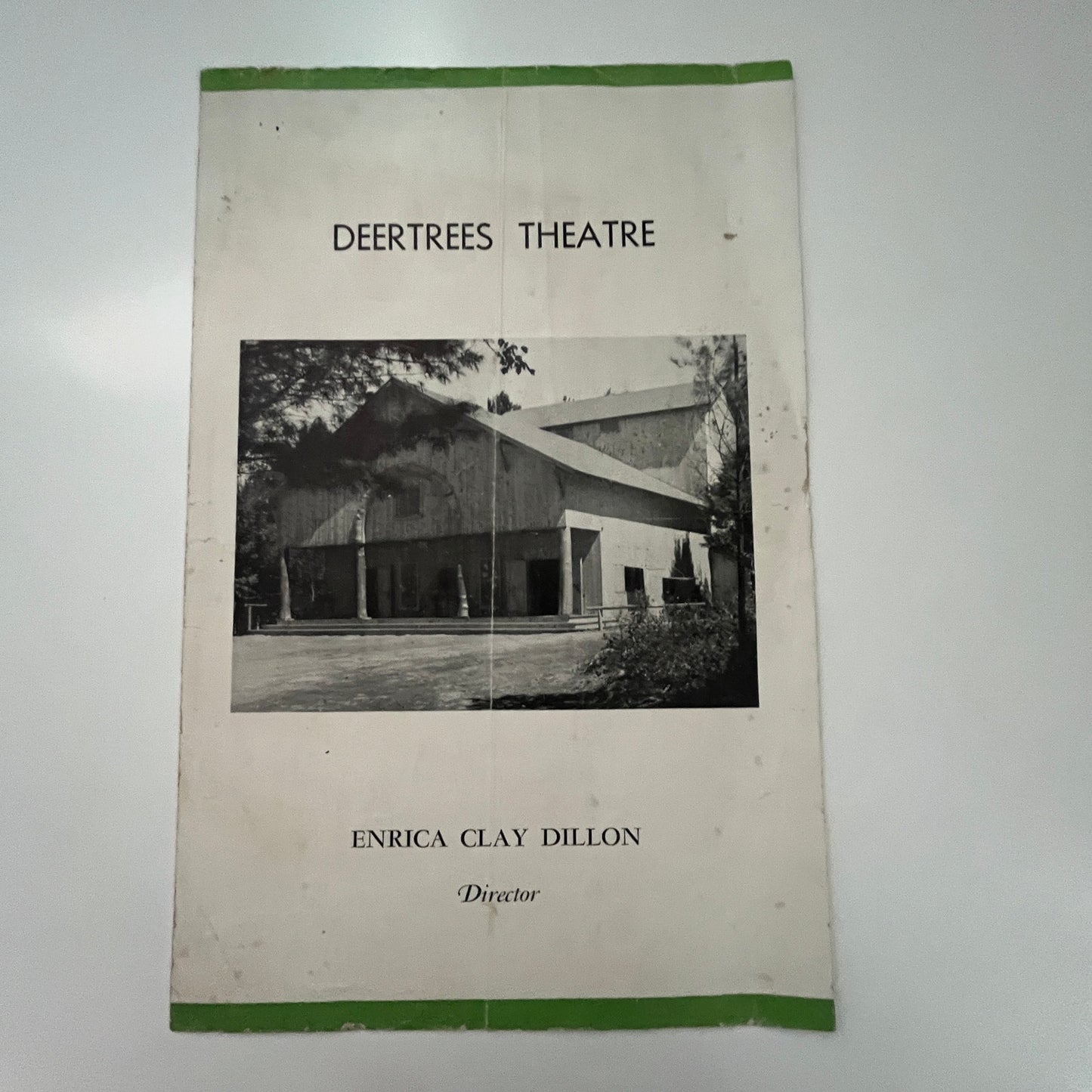 Deertrees Theatre Enrica Clay Dillon Harrison Maine c1940 Leaflet AK1-1